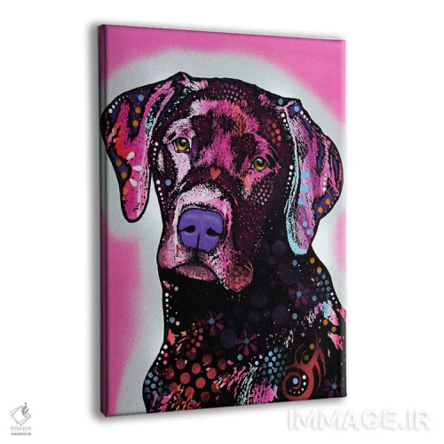 تابلو لابرادور سیاه اثر باور روسو - نمای پرسپکتیو محصول