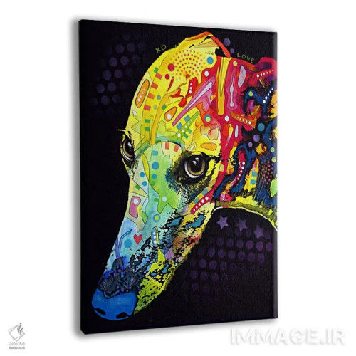 تابلو گریهاند (سگ گریهاند) اثر باور روسو - نمای پرسپکتیو محصول