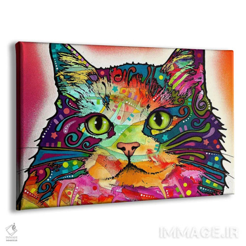تابلو گربهٔ رگامافین (نژاد گربه) اثر باور روسو - نمای پرسپکتیو محصول