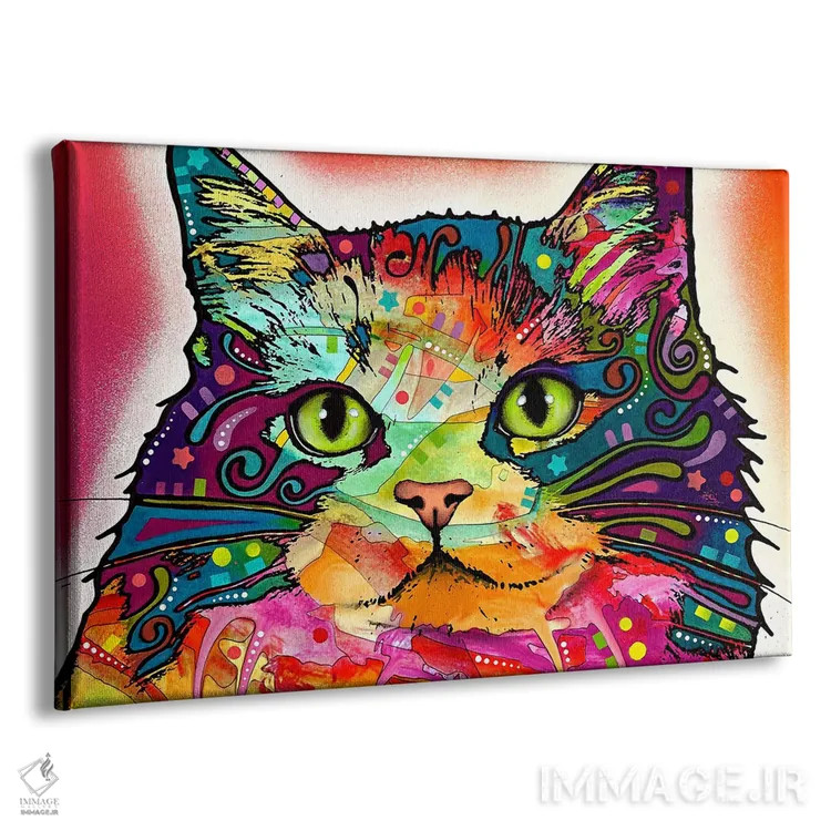 تابلو گربهٔ رگامافین (نژاد گربه) اثر باور روسو - نمای پرسپکتیو محصول