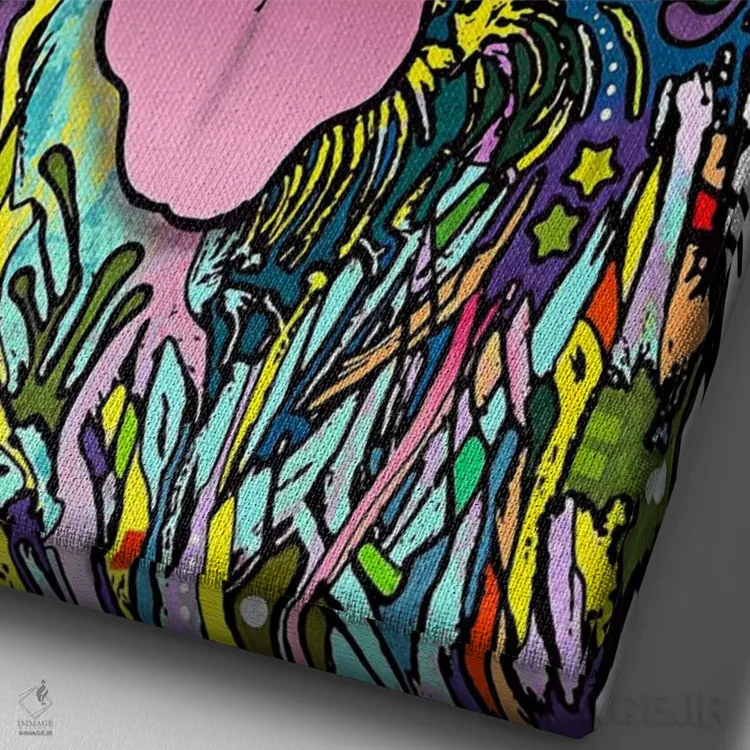 تابلو سکوت طلاست اثر باور روسو - نمای نزدیک بافت بوم