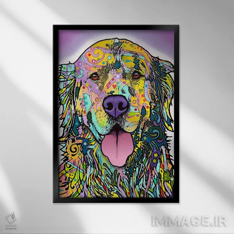 تابلو سکوت طلاست اثر باور روسو - نمای قابدار مشکی