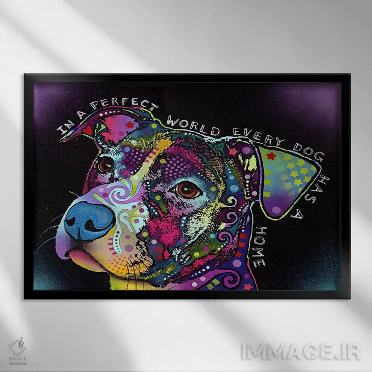 تابلو در دنیای ایدهآل اثر باور روسو - نمای قابدار مشکی