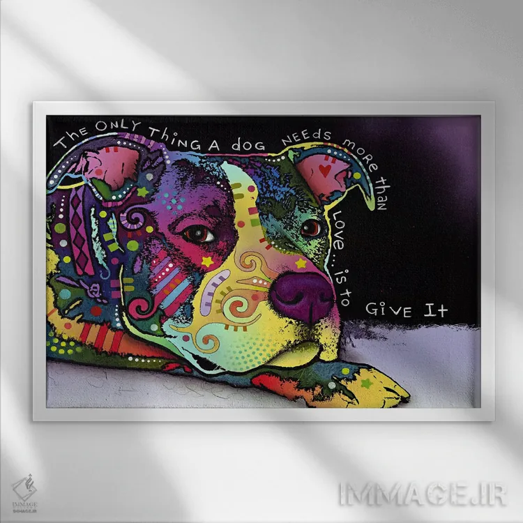 تابلو محبت اثر باور روسو - نمای قابدار سفید