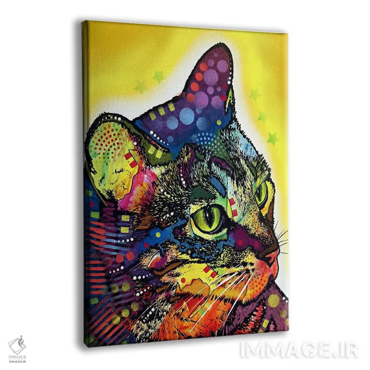 تابلو گربهٔ بااعتمادبهنفس اثر باور روسو - نمای پرسپکتیو محصول