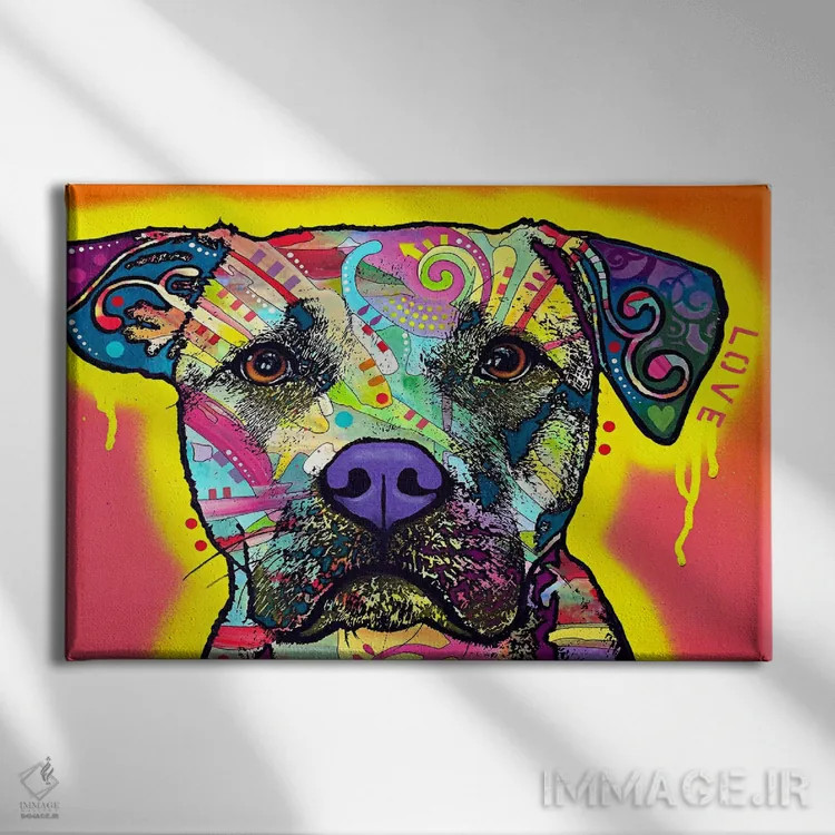 تابلو عشق قطرهای اثر باور روسو - نمای روبهرو روی دیوار