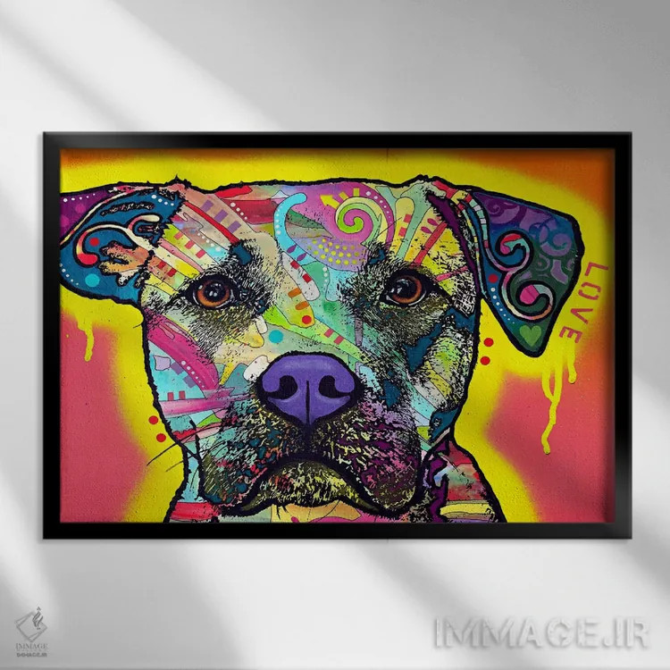 تابلو عشق قطرهای اثر باور روسو - نمای قابدار مشکی