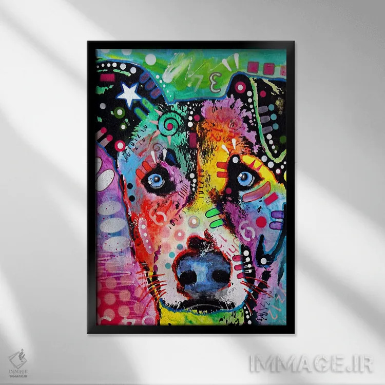 تابلو وارونه اثر باور روسو - نمای قابدار مشکی