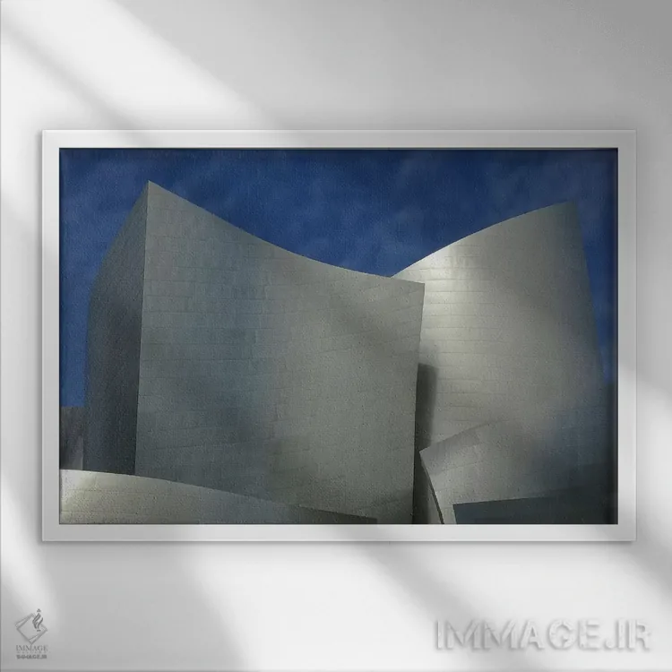 تابلو تالار موسیقی اثر هنرمند ناشناس - نمای قابدار سفید