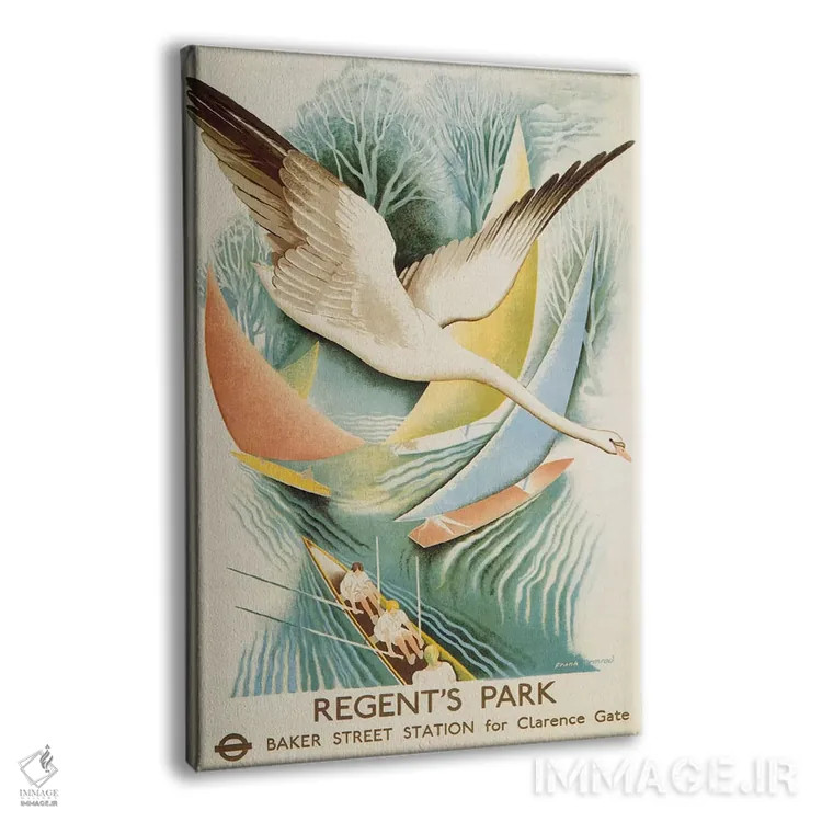 تابلو پوستر قدیمی پارک ریجنتز خط متروی لندن اثر هنرمند ناشناس - نمای پرسپکتیو محصول