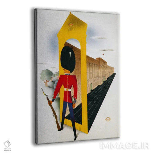 تابلو پوستر قدیمی لندن سلطنتی، متروی لندن اثر هنرمند ناشناس - نمای پرسپکتیو محصول