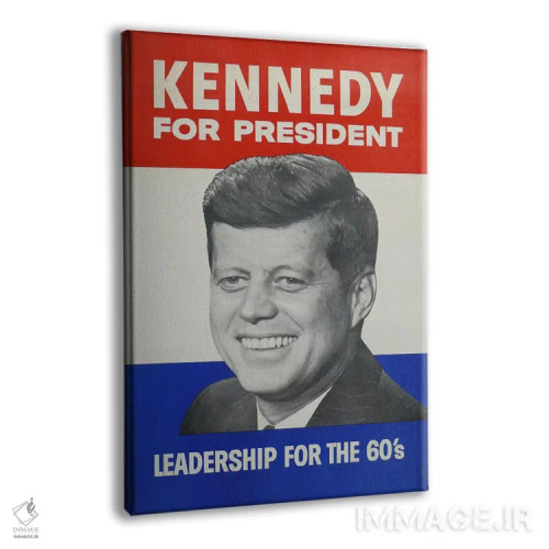 تابلو پوستر قدیمی کمپین کندی برای ریاست جمهوری اثر هنرمند ناشناس - نمای پرسپکتیو محصول