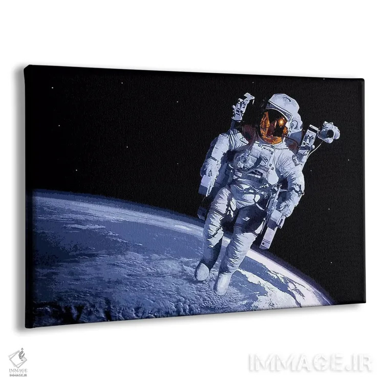تابلو فضانورد اثر هنرمند ناشناس - نمای پرسپکتیو محصول