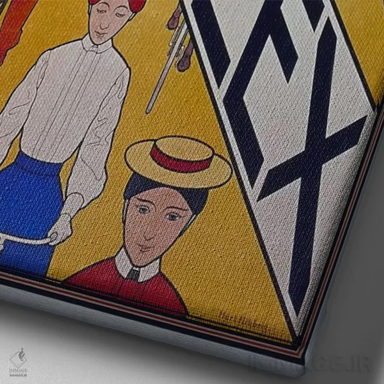 تابلو پوستر تبلیغاتی قدیمی دوچرخه اسنل سیمپلکس اثر هنرمند ناشناس - نمای نزدیک بافت بوم