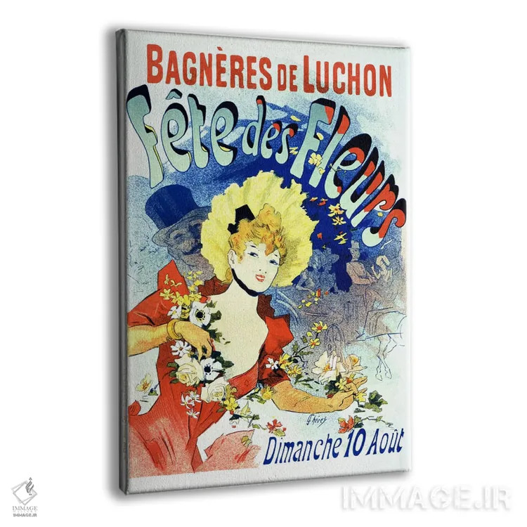 تابلو پوستر قدیمی جشن گلها (بنییغ دو لوچون) اثر هنرمند ناشناس - نمای پرسپکتیو محصول
