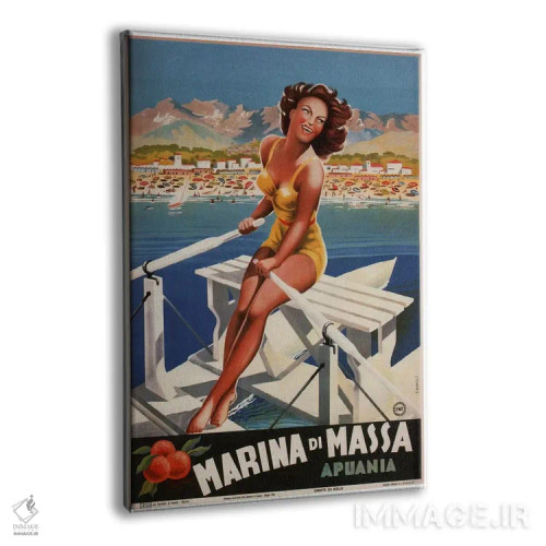تابلو پوستر تبلیغاتی مارینا دی ماسا (آپوانیا) اثر هنرمند ناشناس - نمای پرسپکتیو محصول
