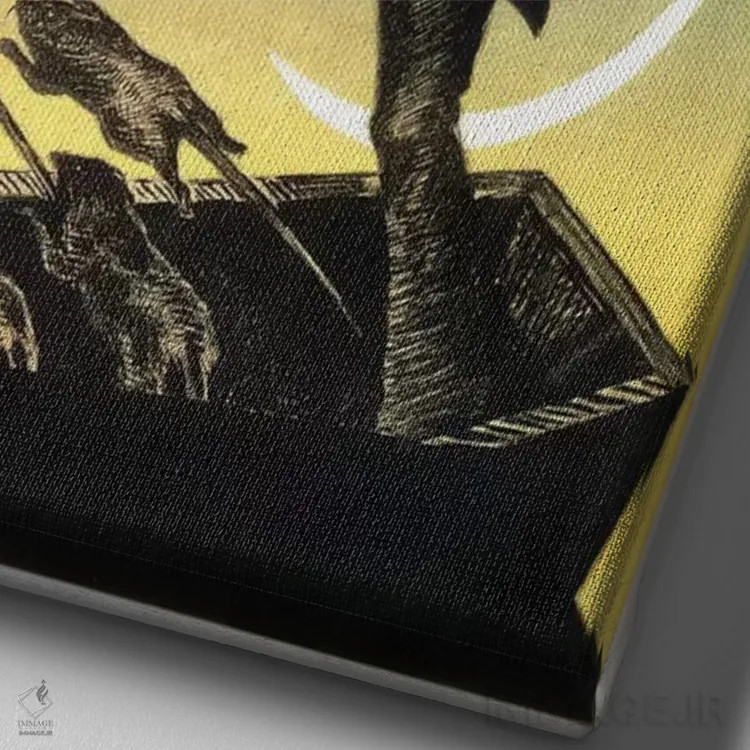 تابلو پوستر تبلیغاتی فیلم "نوسفراتو" اثر هنرمند ناشناس - نمای نزدیک بافت بوم