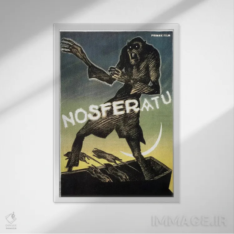 تابلو پوستر تبلیغاتی فیلم "نوسفراتو" اثر هنرمند ناشناس - نمای قابدار سفید