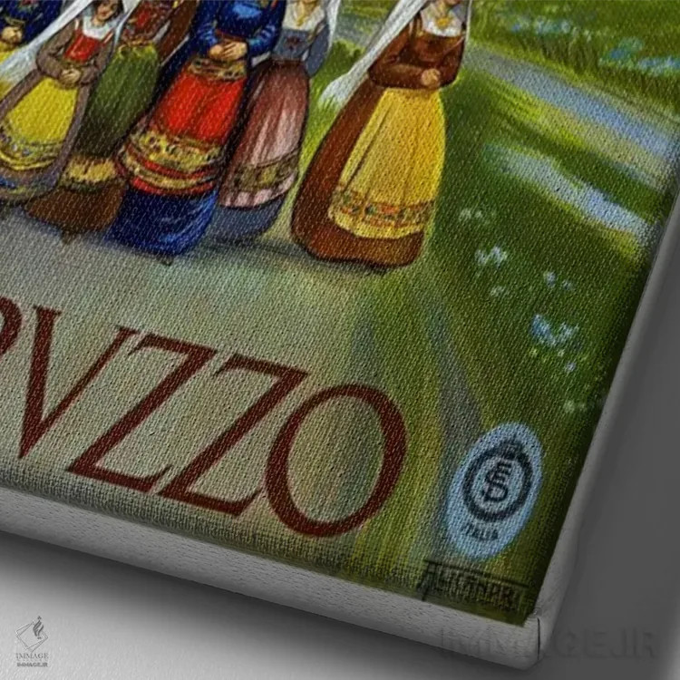 تابلو پوستر تبلیغاتی آبروتسو اثر هنرمند ناشناس - نمای نزدیک بافت بوم