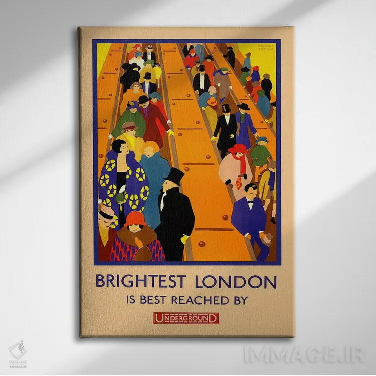 تابلو درخشانترین لندن بهترین مقصد است اثر هنرمند ناشناس - نمای روبهرو روی دیوار