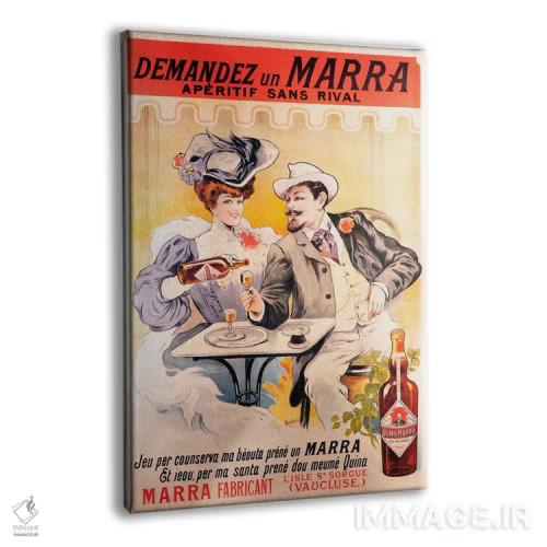 تابلو پوستر تبلیغاتی قدیمی اثر هنرمند ناشناس - نمای پرسپکتیو محصول