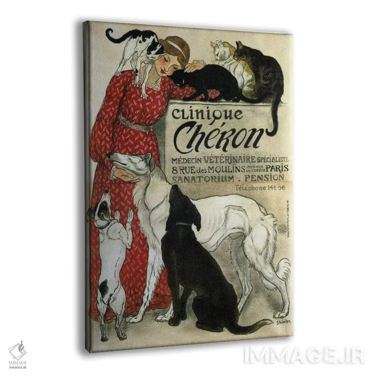 تابلو پوستر تبلیغاتی قدیمی کلینیک شرون اثر هنرمند ناشناس - نمای پرسپکتیو محصول