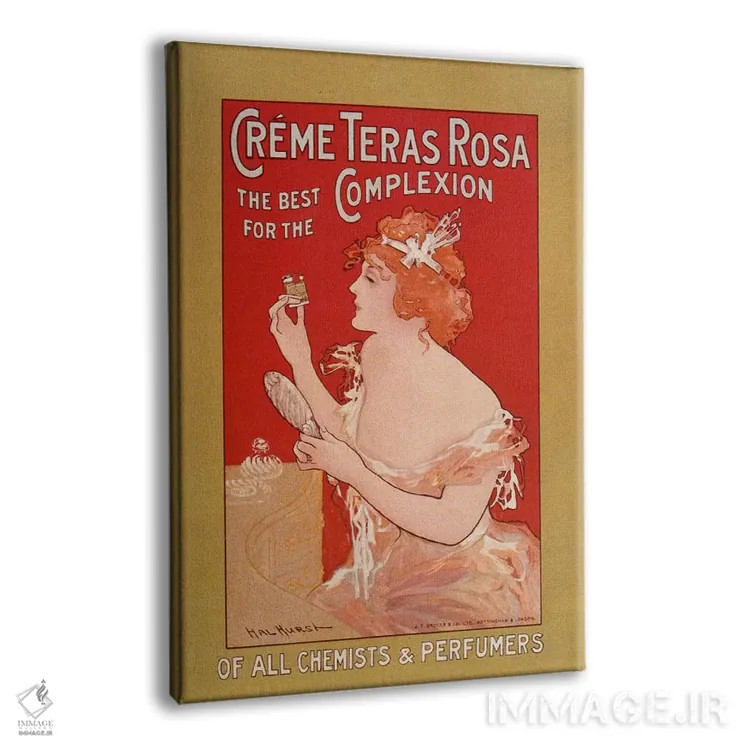 تابلو پوستر تبلیغاتی قدیمی اثر هنرمند ناشناس - نمای پرسپکتیو محصول