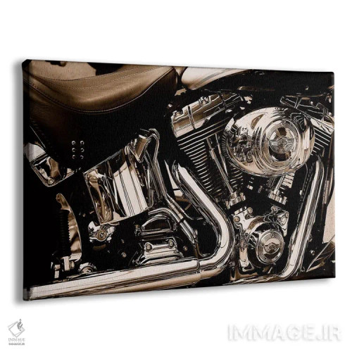 تابلو موتور سیکلت هارلی اثر هنرمند ناشناس - نمای پرسپکتیو محصول