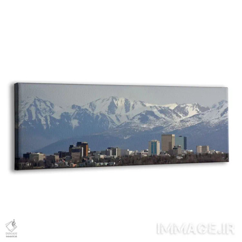 تابلو نمای پانورامای آسماننمای انکوریج اثر هنرمند ناشناس - نمای پرسپکتیو محصول