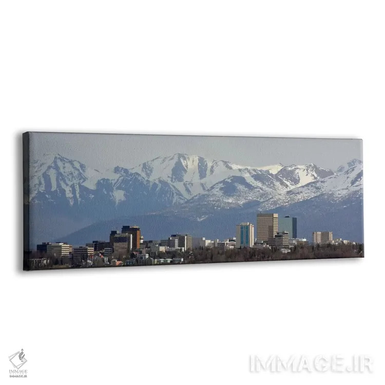 تابلو نمای پانورامای آسماننمای انکوریج اثر هنرمند ناشناس - نمای پرسپکتیو محصول