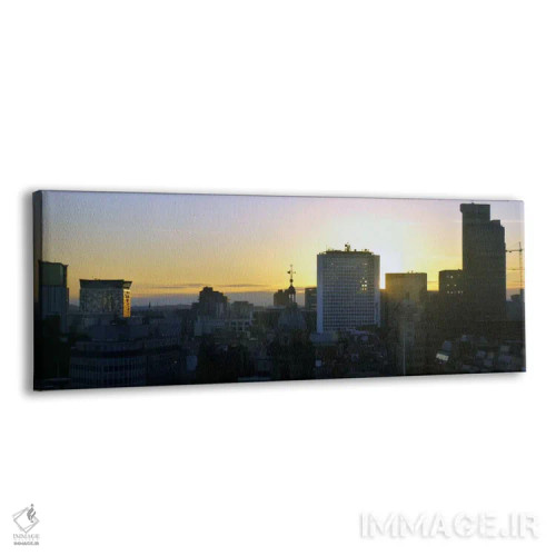 تابلو نمای پانورامای آسماننمای بیرمنگام (غروب) اثر هنرمند ناشناس - نمای پرسپکتیو محصول