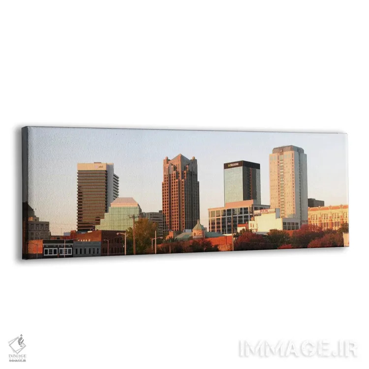 تابلو نمای پانورامای آسماننمای بیرمنگام (شبانه) اثر هنرمند ناشناس - نمای پرسپکتیو محصول