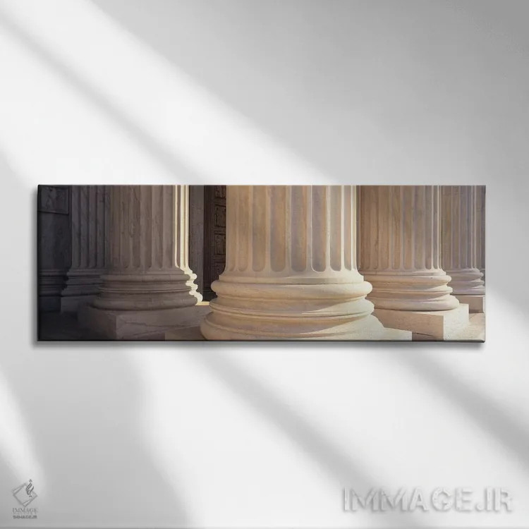 تابلو معماری ستونها اثر هنرمند ناشناس - نمای روبهرو روی دیوار