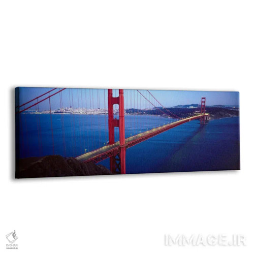 تابلو نمای پانورامای آسماننمای سانفرانسیسکو (پل گلدن گیت) اثر هنرمند ناشناس - نمای پرسپکتیو محصول