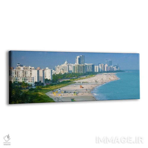 تابلو نمای پانورامای آسماننمای میامی اثر هنرمند ناشناس - نمای پرسپکتیو محصول