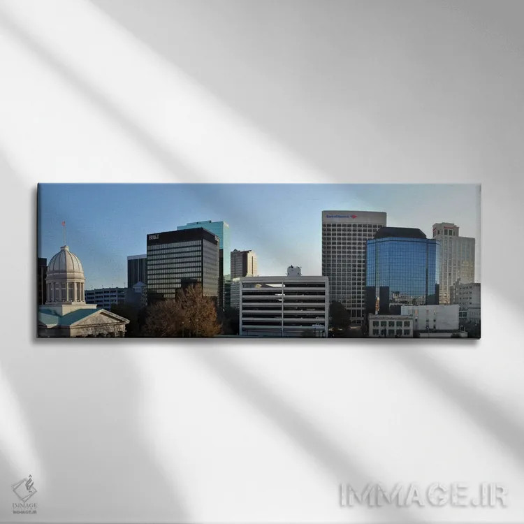 تابلو نمای پانورامای آسماننمای نورفک اثر هنرمند ناشناس - نمای روبهرو روی دیوار