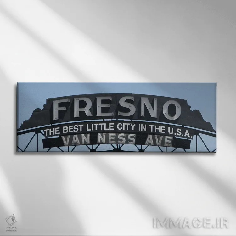 تابلو نمای پانورامای آسماننمای فرزنو (تابلو) اثر هنرمند ناشناس - نمای روبهرو روی دیوار