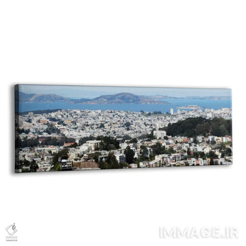 تابلو نمای پانورامای آسماننمای سانفرانسیسکو اثر هنرمند ناشناس - نمای پرسپکتیو محصول