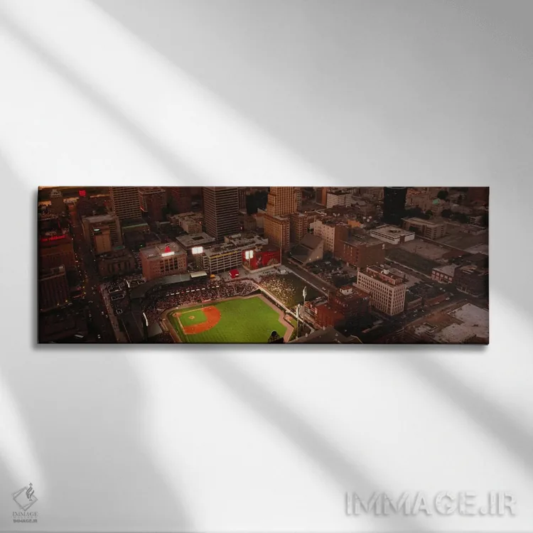 تابلو نمای پانورامای آسماننمای ممفیس اثر هنرمند ناشناس - نمای روبهرو روی دیوار