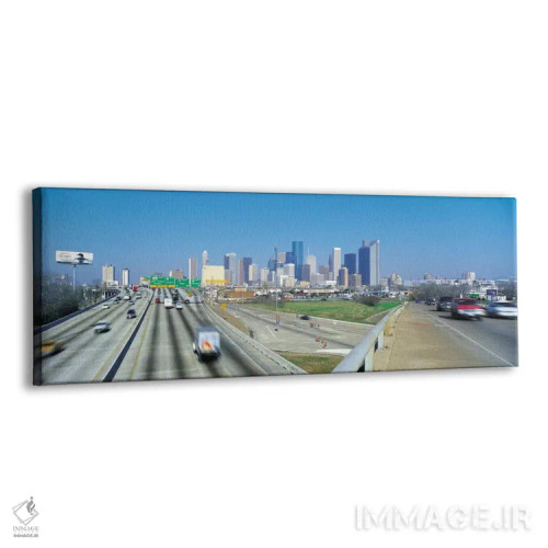 تابلو نمای پانورامای آسماننمای هیوستون اثر هنرمند ناشناس - نمای پرسپکتیو محصول