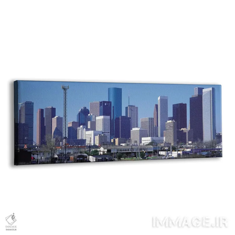 تابلو نمای پانورامای آسماننمای هیوستون اثر هنرمند ناشناس - نمای پرسپکتیو محصول