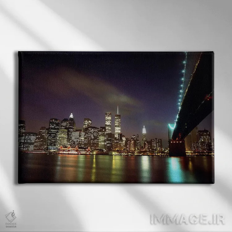 تابلو مرکز شهر نیویورک اثر هنرمند ناشناس - نمای روبهرو روی دیوار