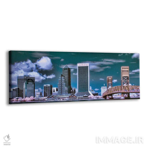 تابلو نمای پانورامای آسماننمای جکسونویل اثر هنرمند ناشناس - نمای پرسپکتیو محصول