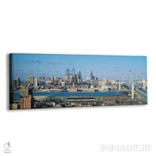 تابلو نمای پانورامای آسماننمای فیلادلفیا اثر هنرمند ناشناس - نمای پرسپکتیو محصول