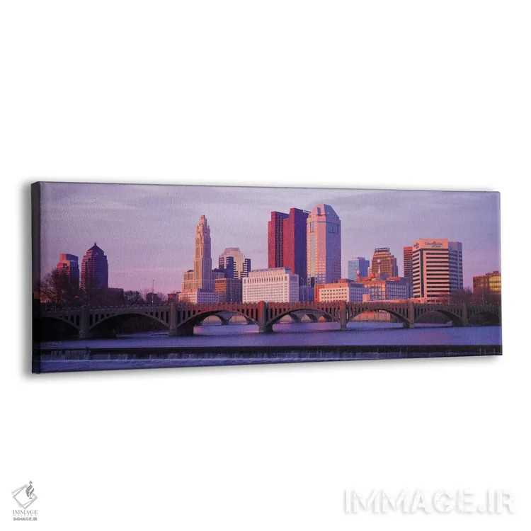 تابلو منظرهٔ گستردهٔ آسماننمای کلمبوس (غروب) اثر هنرمند ناشناس - نمای پرسپکتیو محصول