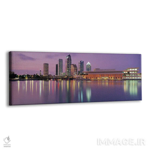 تابلو منظرهٔ گستردهٔ آسماننمای تمپا (غروب) اثر هنرمند ناشناس - نمای پرسپکتیو محصول