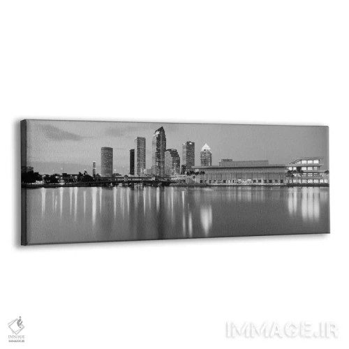 تابلو منظرهٔ گستردهٔ آسماننمای تمپا (سیاه و سفید) اثر هنرمند ناشناس - نمای پرسپکتیو محصول