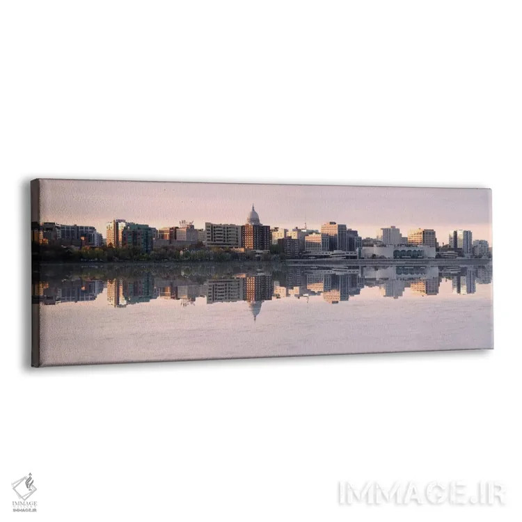 تابلو منظرهٔ گستردهٔ آسماننمای مدیسون (عصر) اثر هنرمند ناشناس - نمای پرسپکتیو محصول