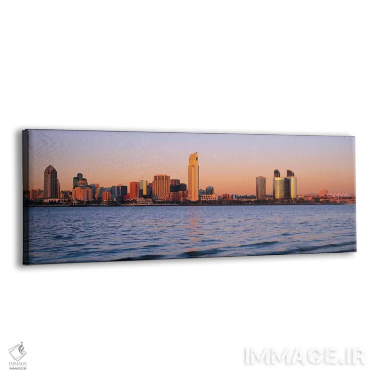 تابلو منظرهٔ گستردهٔ آسماننمای سندیگو (غروب) اثر هنرمند ناشناس - نمای پرسپکتیو محصول