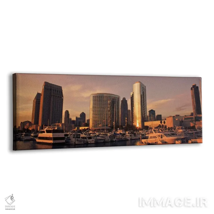 تابلو منظرهٔ گستردهٔ آسماننمای سندیگو اثر هنرمند ناشناس - نمای پرسپکتیو محصول